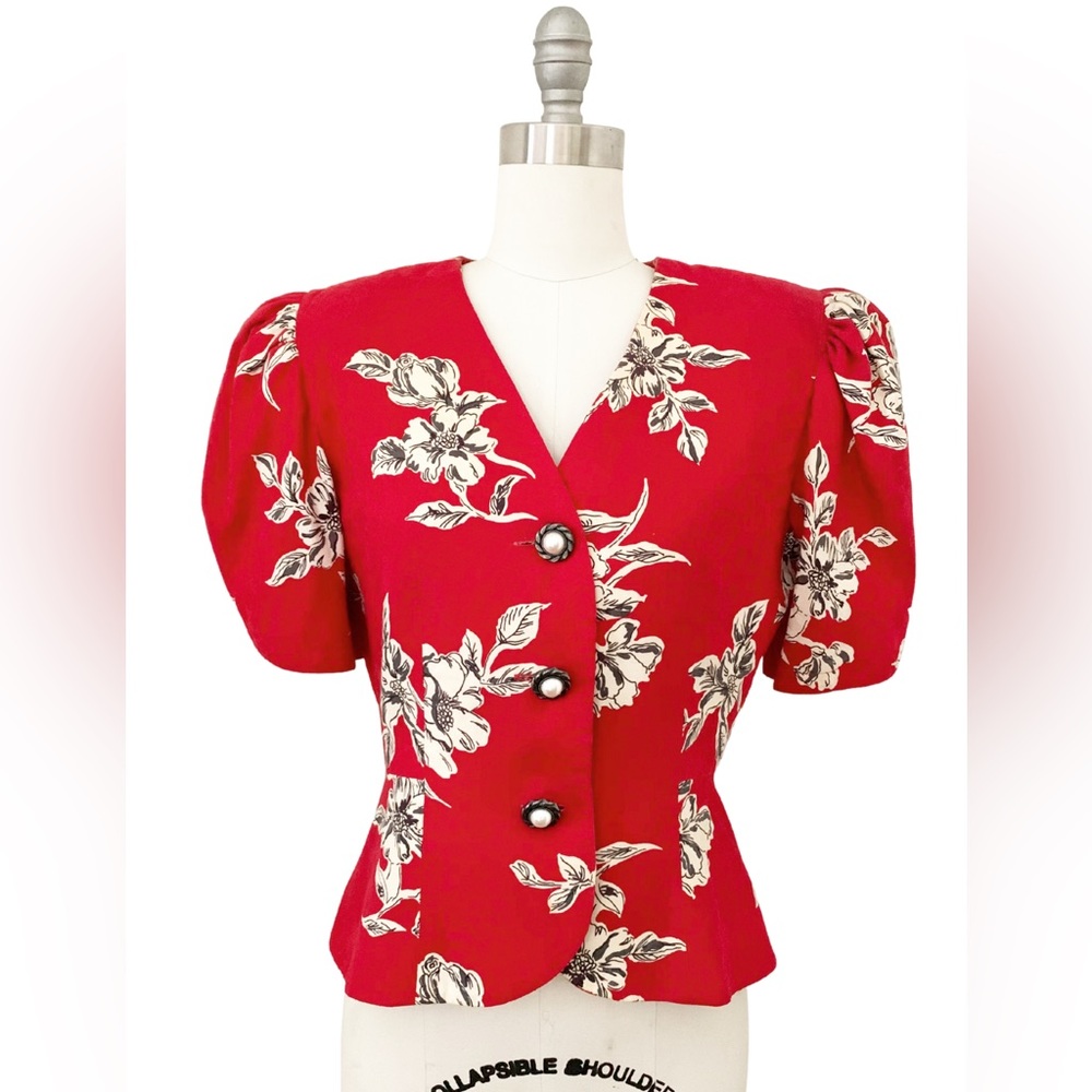 Vintage 90s Teri Jon Saks Fifth Avenue Bow Back Blazer